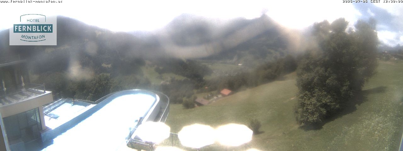 Archiv Foto Webcam Bartholomäberg: Ferienhotel Fernblick
