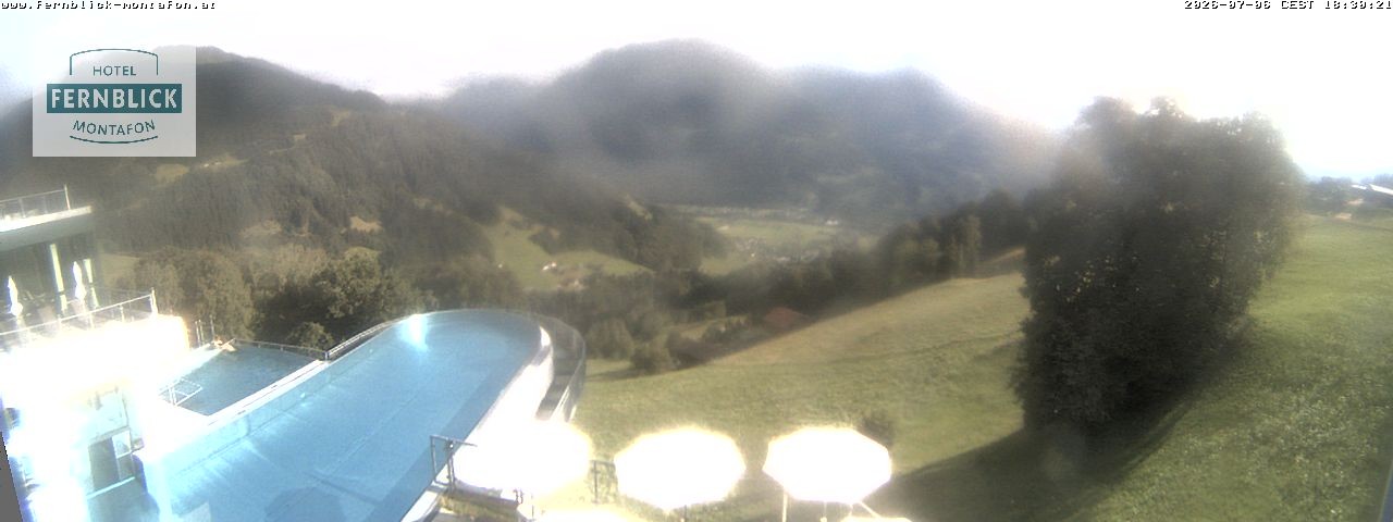 Archiv Foto Webcam Bartholomäberg: Ferienhotel Fernblick