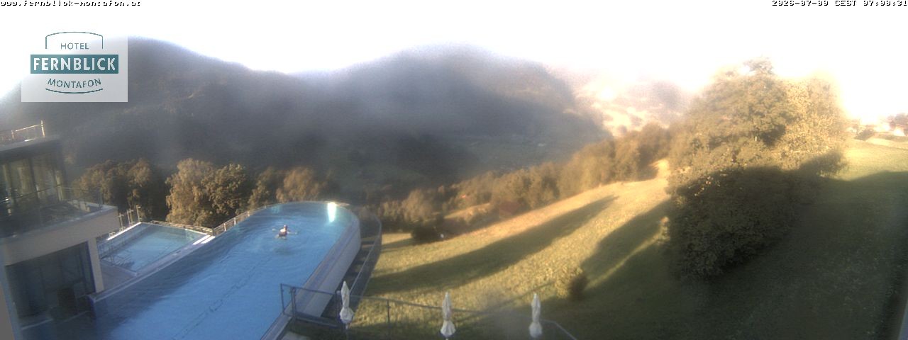 Archiv Foto Webcam Bartholomäberg: Ferienhotel Fernblick