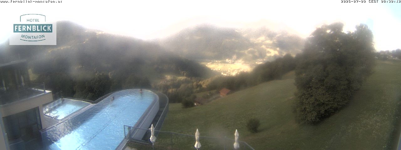 Archiv Foto Webcam Bartholomäberg: Ferienhotel Fernblick