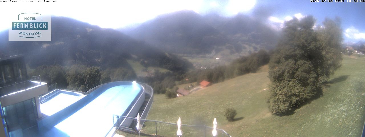 Archiv Foto Webcam Bartholomäberg: Ferienhotel Fernblick