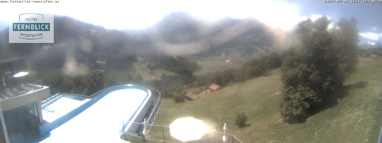 Archiv Foto Webcam Bartholomäberg: Ferienhotel Fernblick