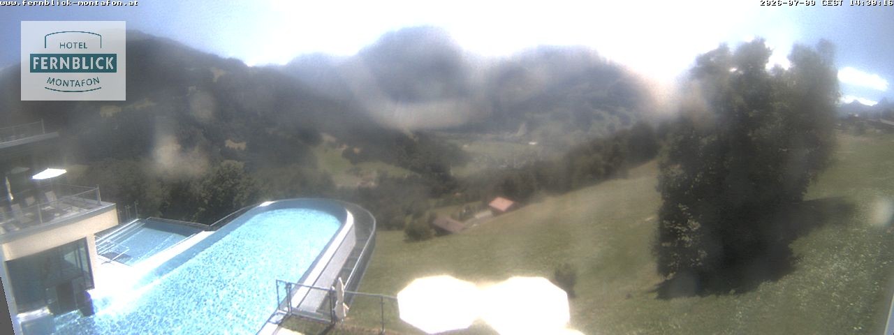 Archiv Foto Webcam Bartholomäberg: Ferienhotel Fernblick