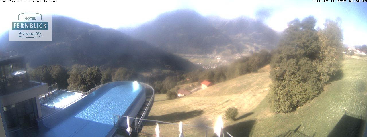 Archiv Foto Webcam Bartholomäberg: Ferienhotel Fernblick