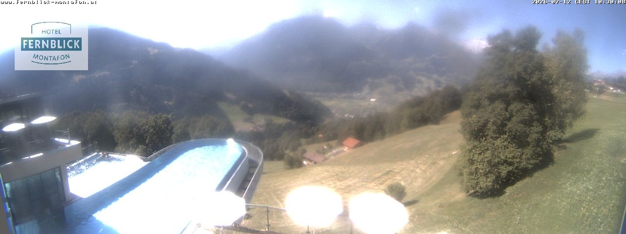 Archiv Foto Webcam Bartholomäberg: Ferienhotel Fernblick