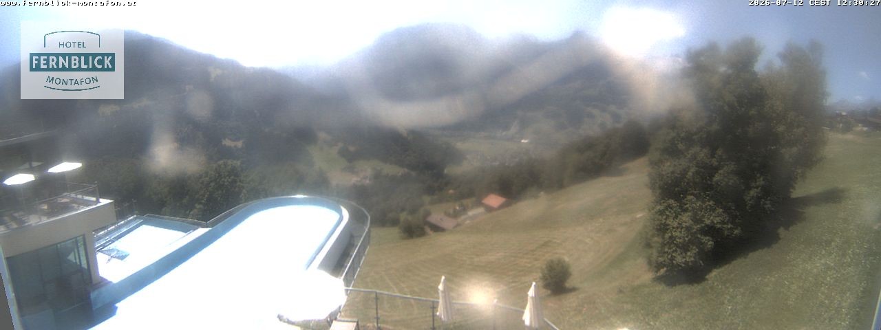 Archiv Foto Webcam Bartholomäberg: Ferienhotel Fernblick