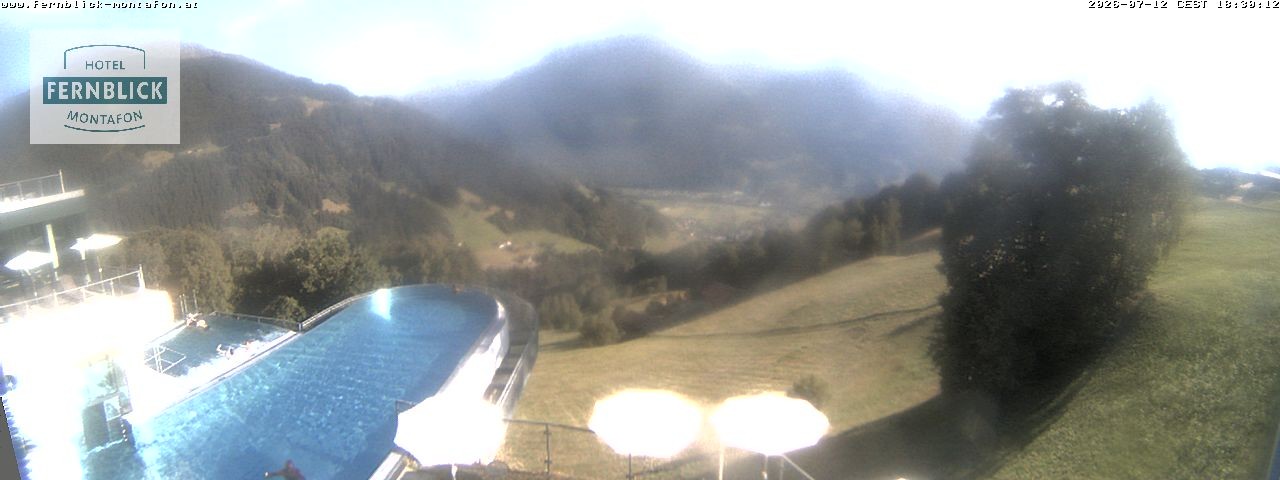 Archiv Foto Webcam Bartholomäberg: Ferienhotel Fernblick