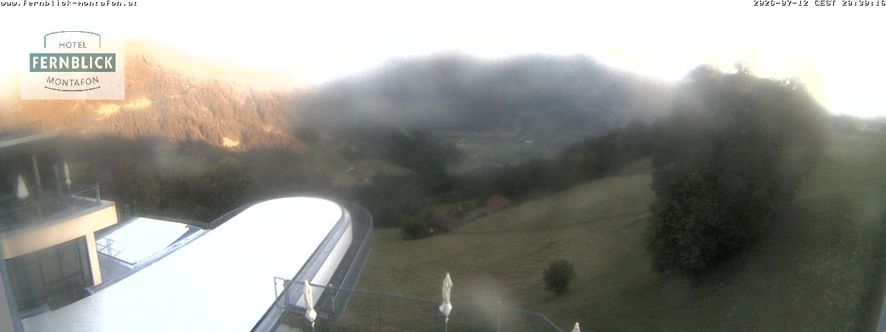 Archiv Foto Webcam Bartholomäberg: Ferienhotel Fernblick