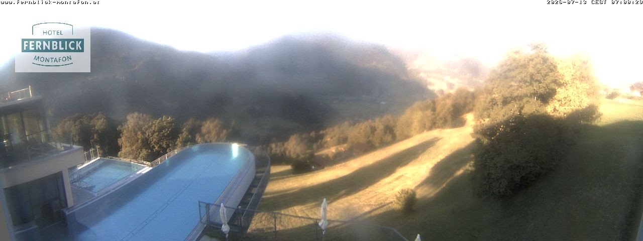 Archiv Foto Webcam Bartholomäberg: Ferienhotel Fernblick