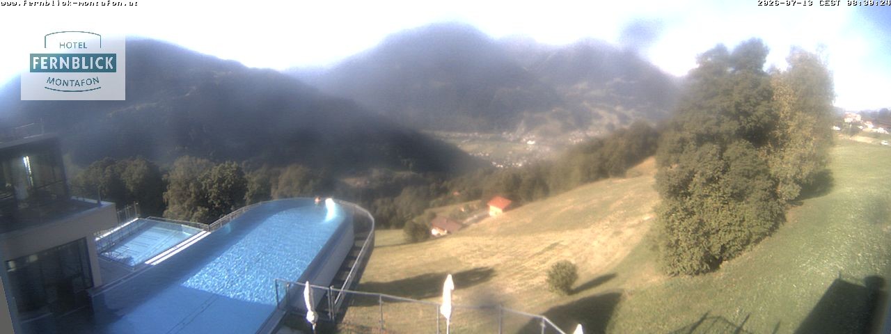 Archiv Foto Webcam Bartholomäberg: Ferienhotel Fernblick