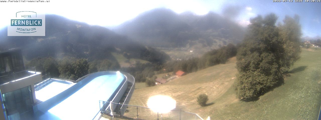 Archiv Foto Webcam Bartholomäberg: Ferienhotel Fernblick