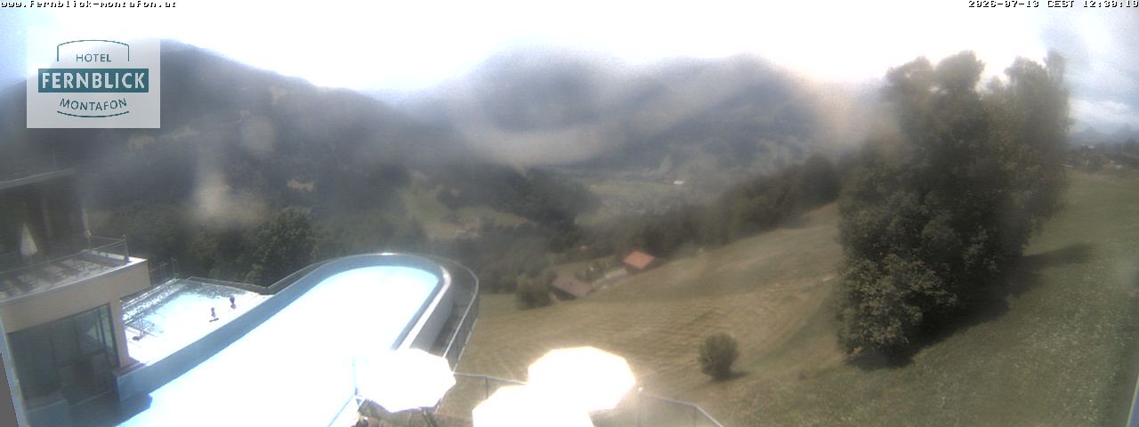 Archiv Foto Webcam Bartholomäberg: Ferienhotel Fernblick