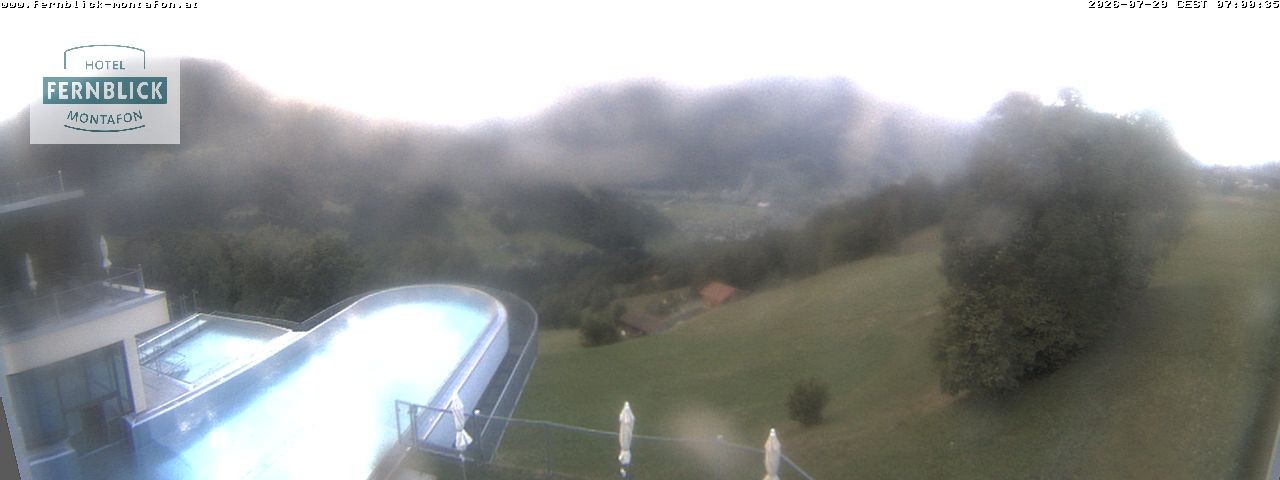 Archiv Foto Webcam Bartholomäberg: Ferienhotel Fernblick