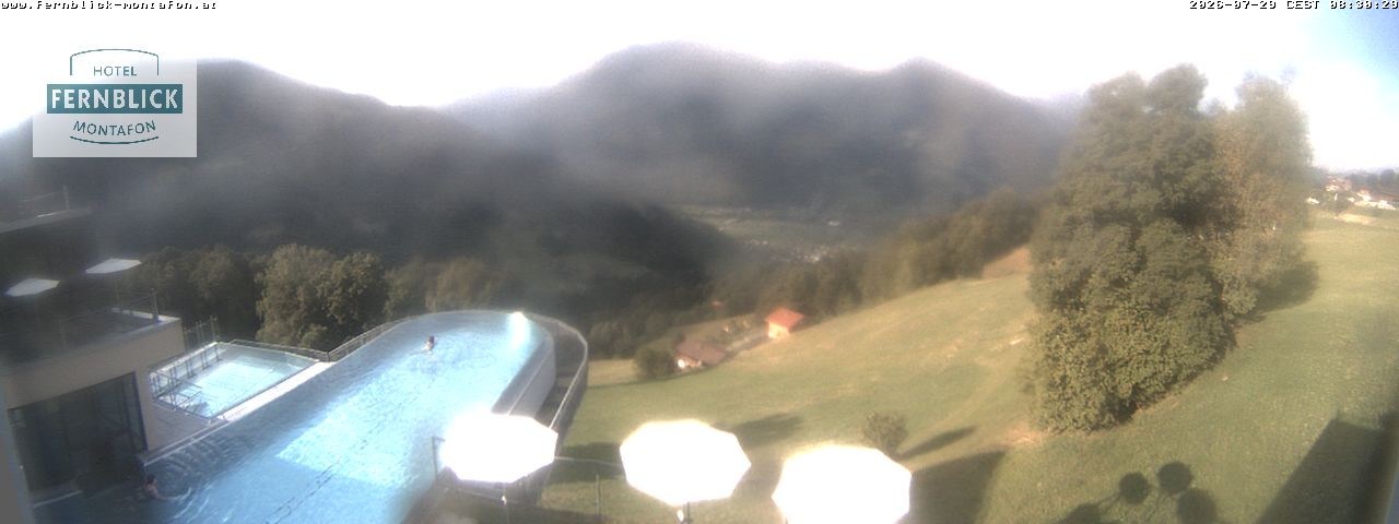 Archiv Foto Webcam Bartholomäberg: Ferienhotel Fernblick