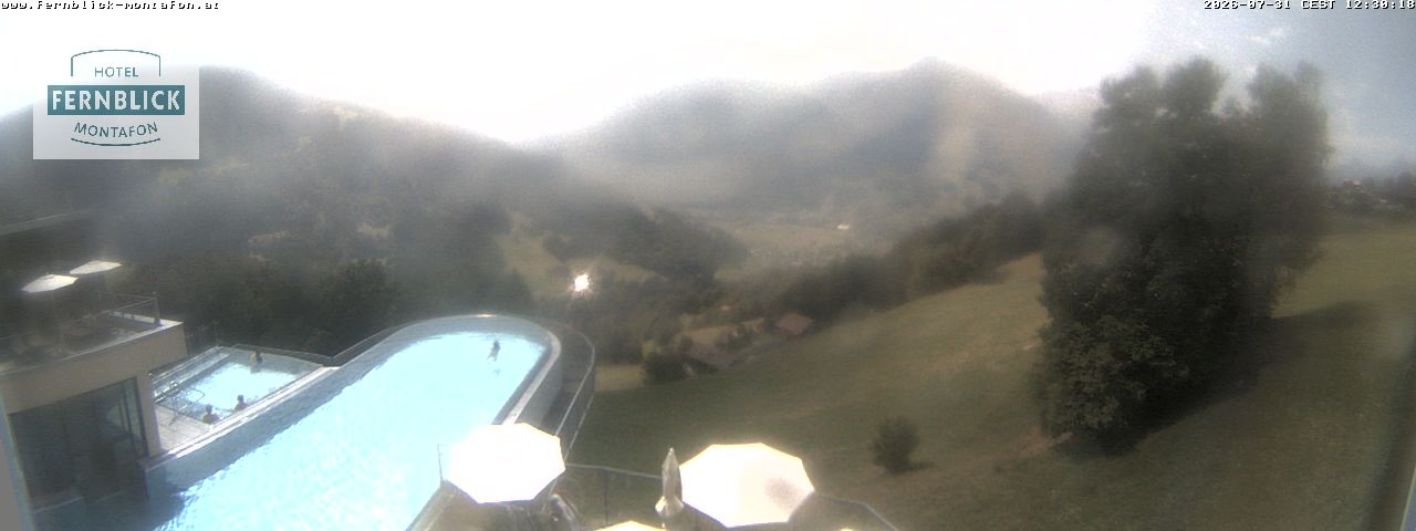 Archiv Foto Webcam Bartholomäberg: Ferienhotel Fernblick
