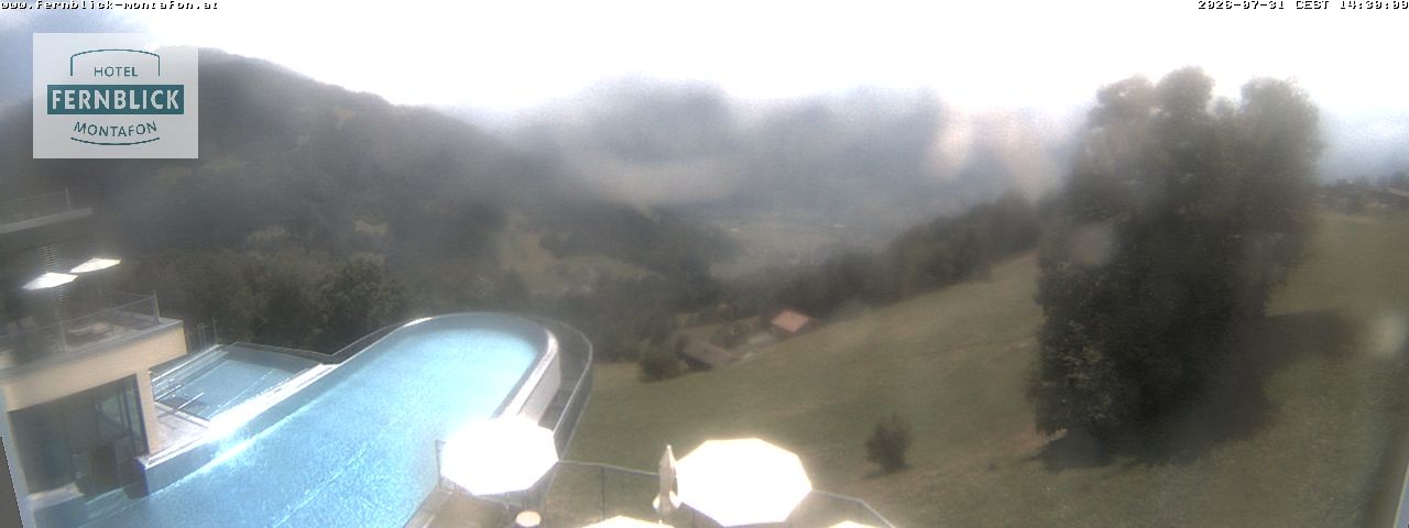 Archiv Foto Webcam Bartholomäberg: Ferienhotel Fernblick