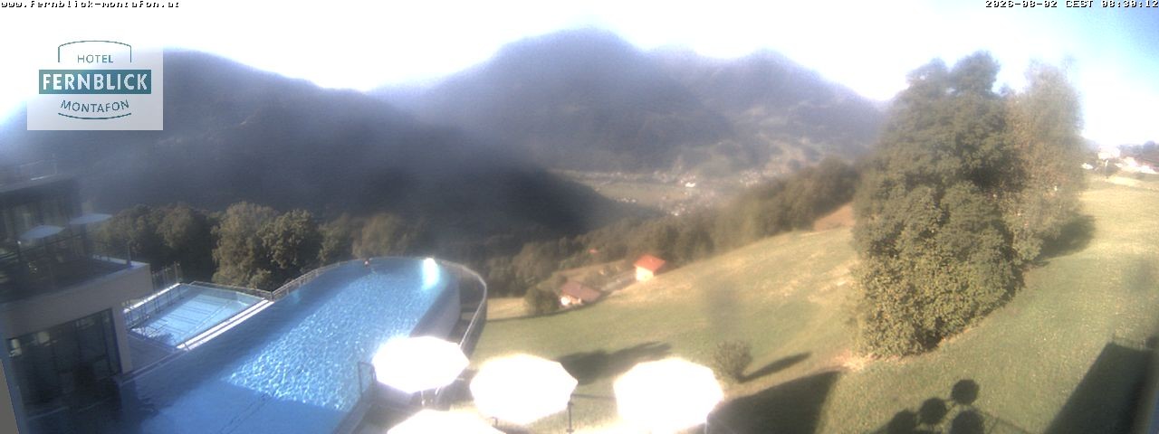 Archiv Foto Webcam Bartholomäberg: Ferienhotel Fernblick