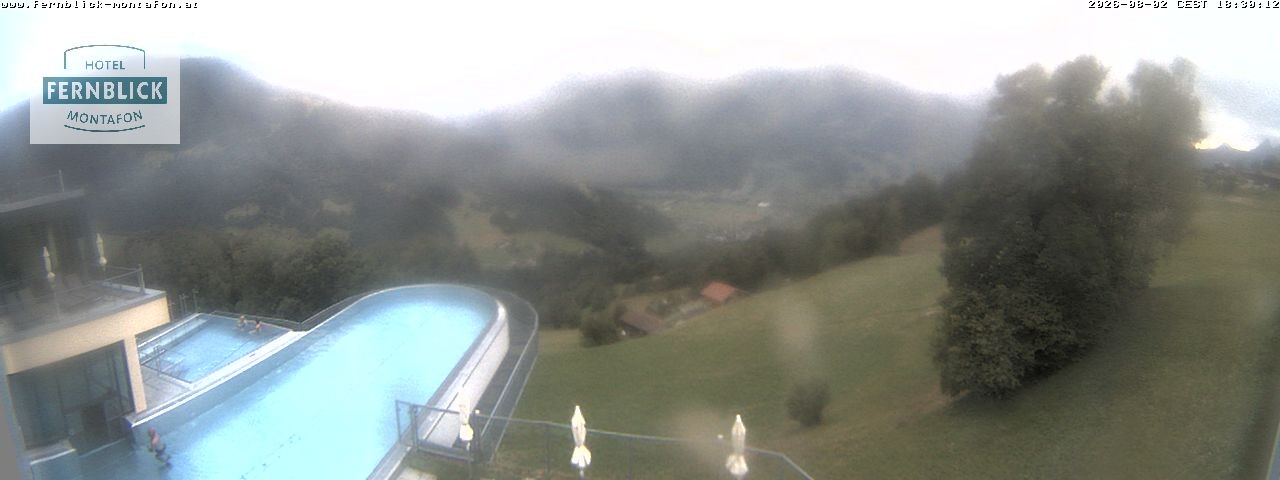 Archiv Foto Webcam Bartholomäberg: Ferienhotel Fernblick