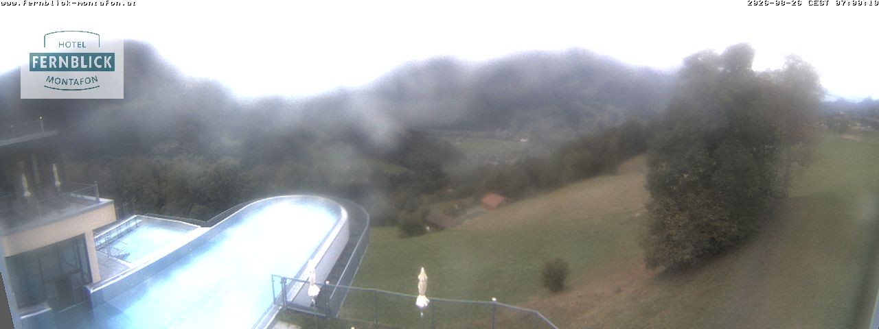 Archiv Foto Webcam Bartholomäberg: Ferienhotel Fernblick