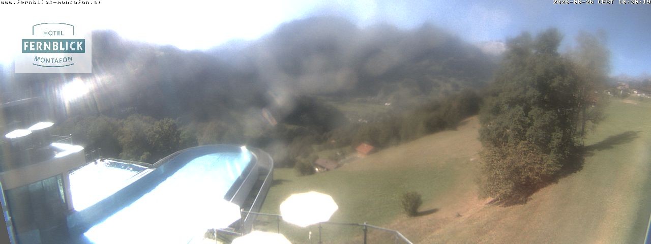 Archived image Webcam Hotel Fernblick in Bartholomäberg