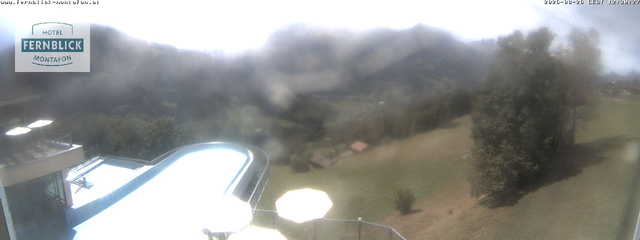 Archived image Webcam Hotel Fernblick in Bartholomäberg