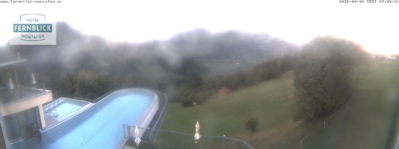 Archiv Foto Webcam Bartholomäberg: Ferienhotel Fernblick