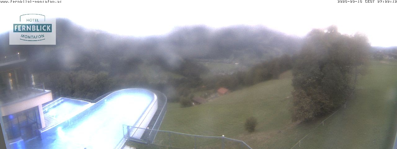 Archived image Webcam Hotel Fernblick in Bartholomäberg