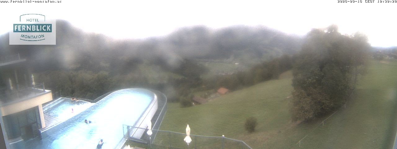 Archived image Webcam Hotel Fernblick in Bartholomäberg