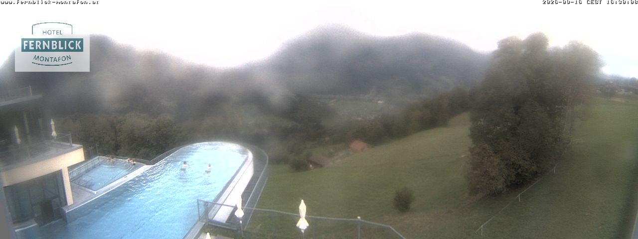 Archived image Webcam Hotel Fernblick in Bartholomäberg