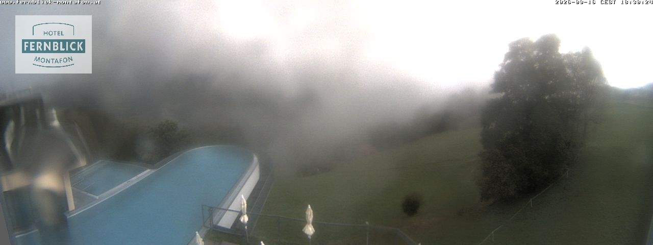 Archived image Webcam Hotel Fernblick in Bartholomäberg