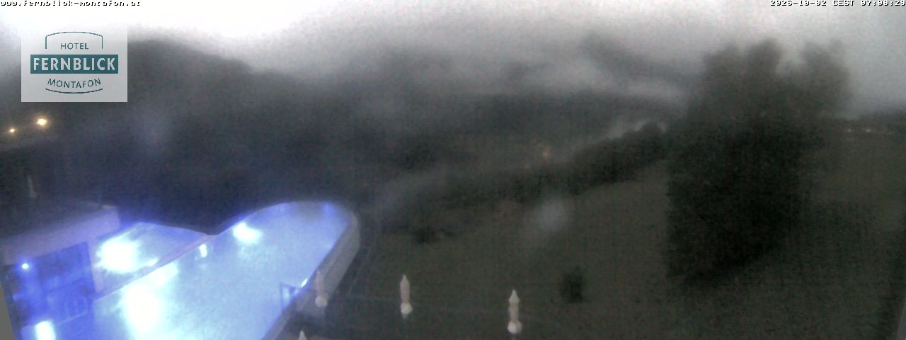 Archiv Foto Webcam Bartholomäberg: Ferienhotel Fernblick