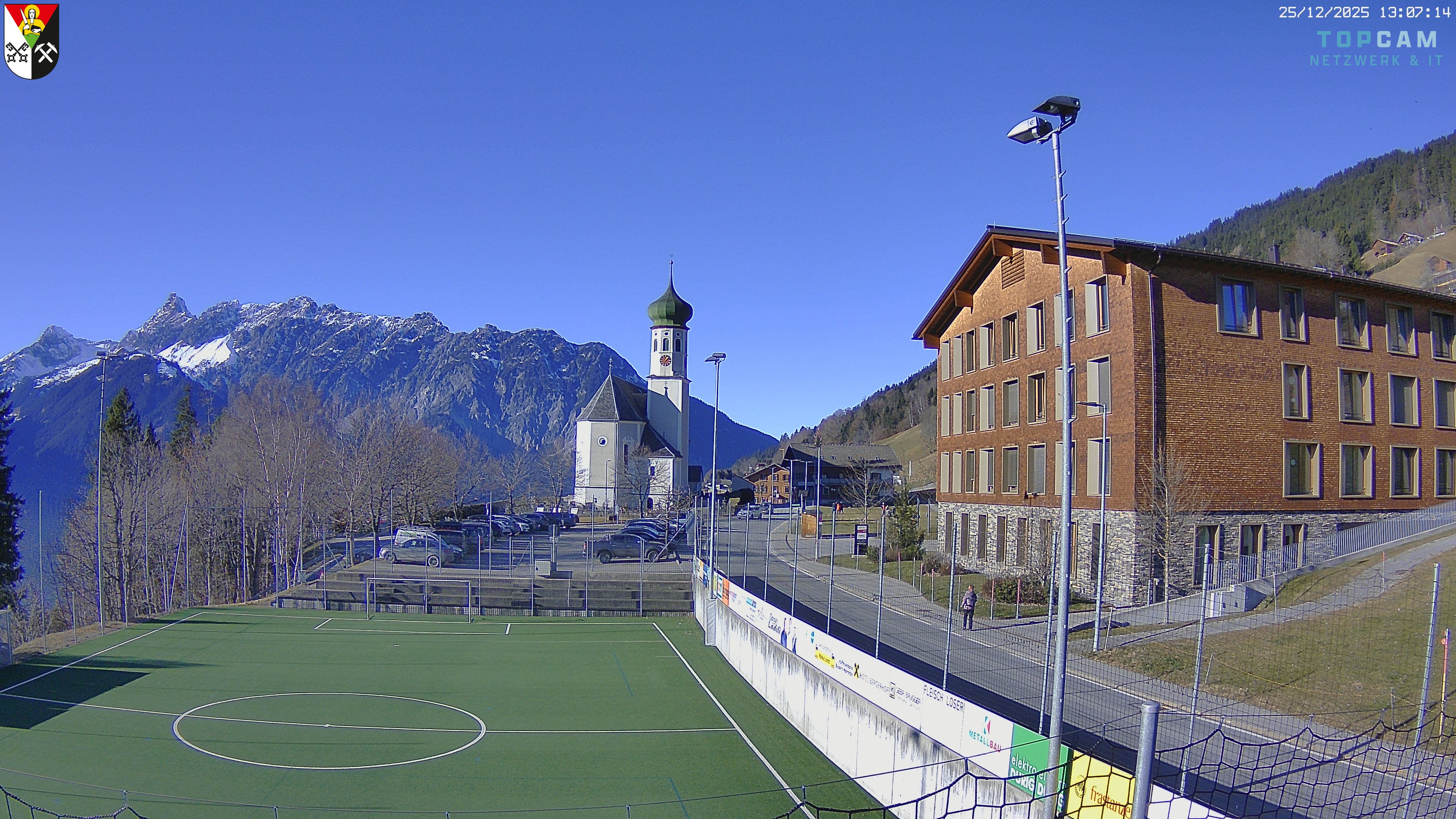 Archiv Foto Webcam Bartholomäberg - Kirche St. Bartholomäus