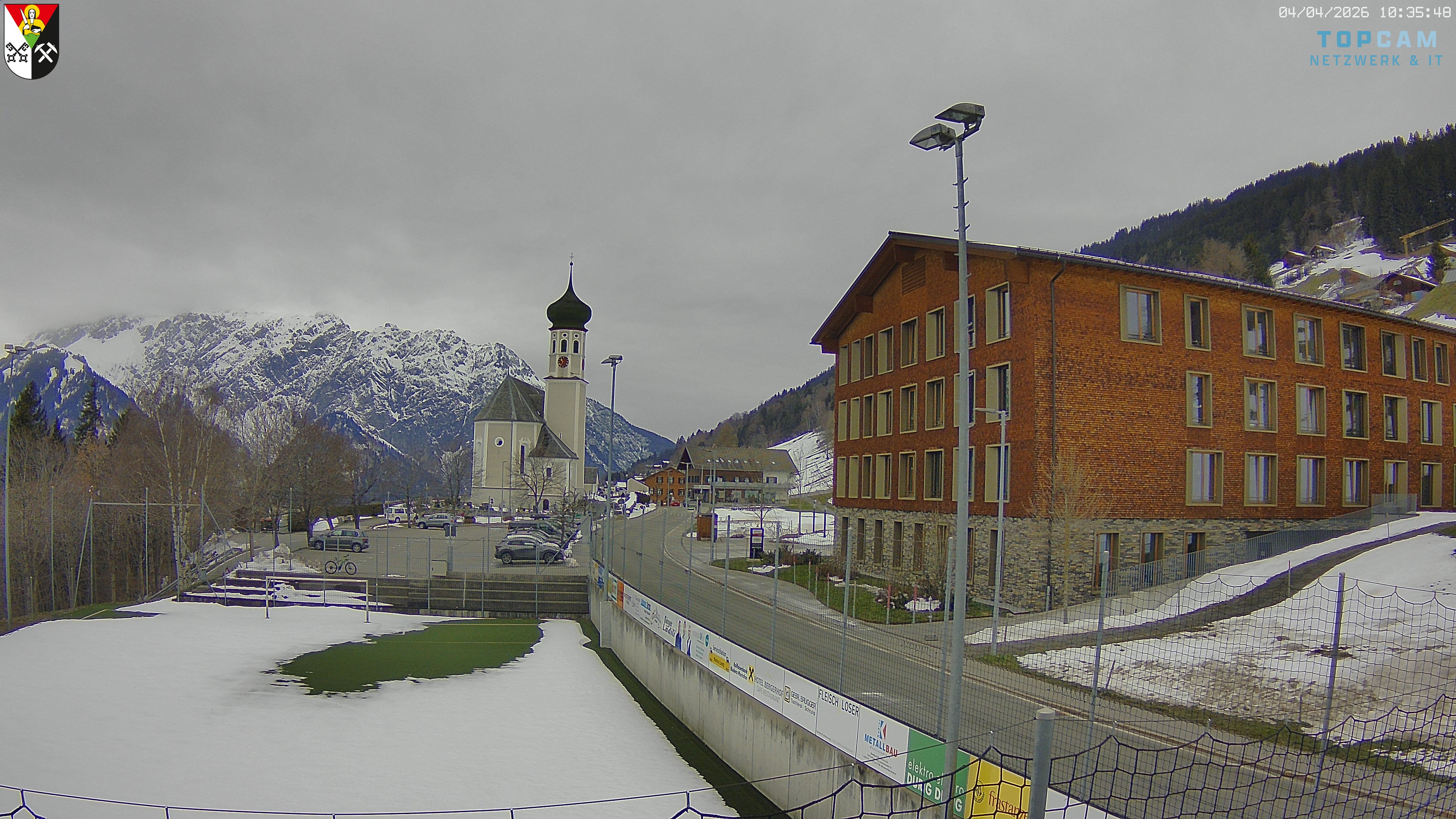 Archiv Foto Webcam Bartholomäberg - Kirche St. Bartholomäus