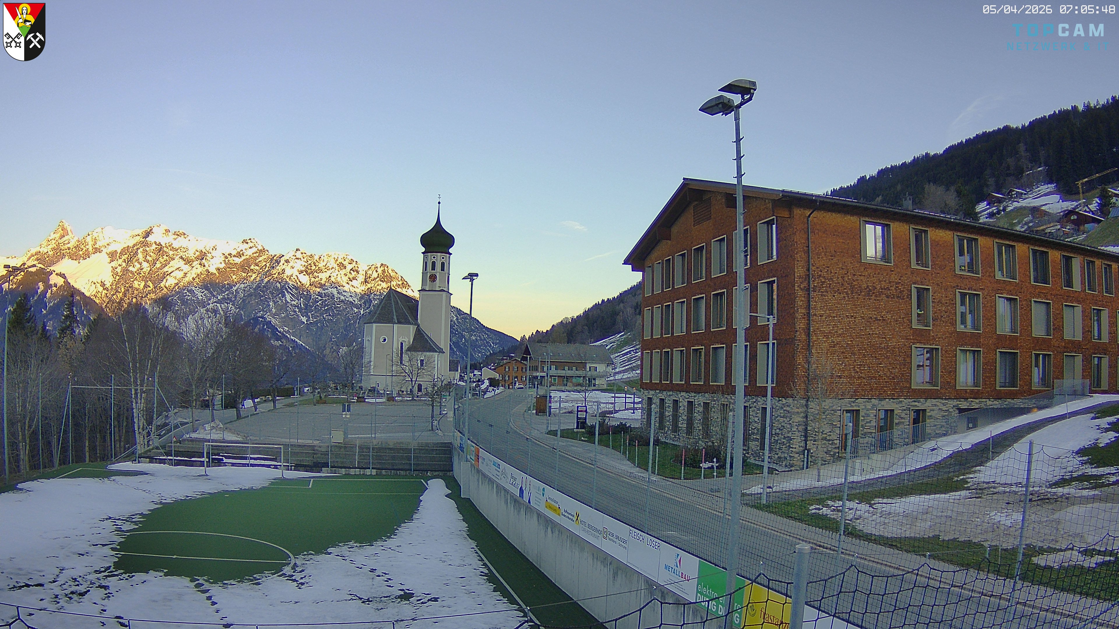 Archiv Foto Webcam Bartholomäberg - Kirche St. Bartholomäus