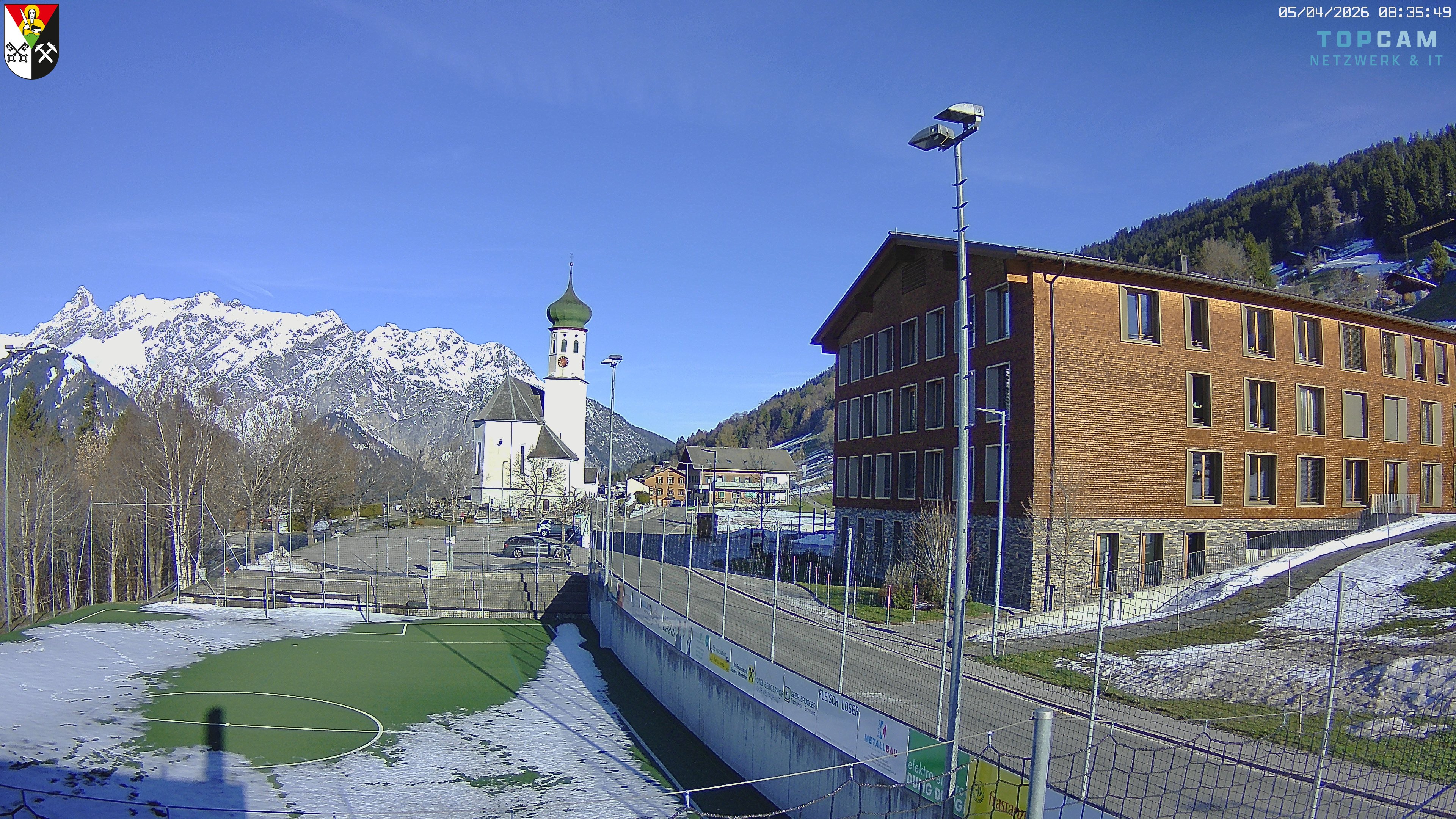 Archiv Foto Webcam Bartholomäberg - Kirche St. Bartholomäus