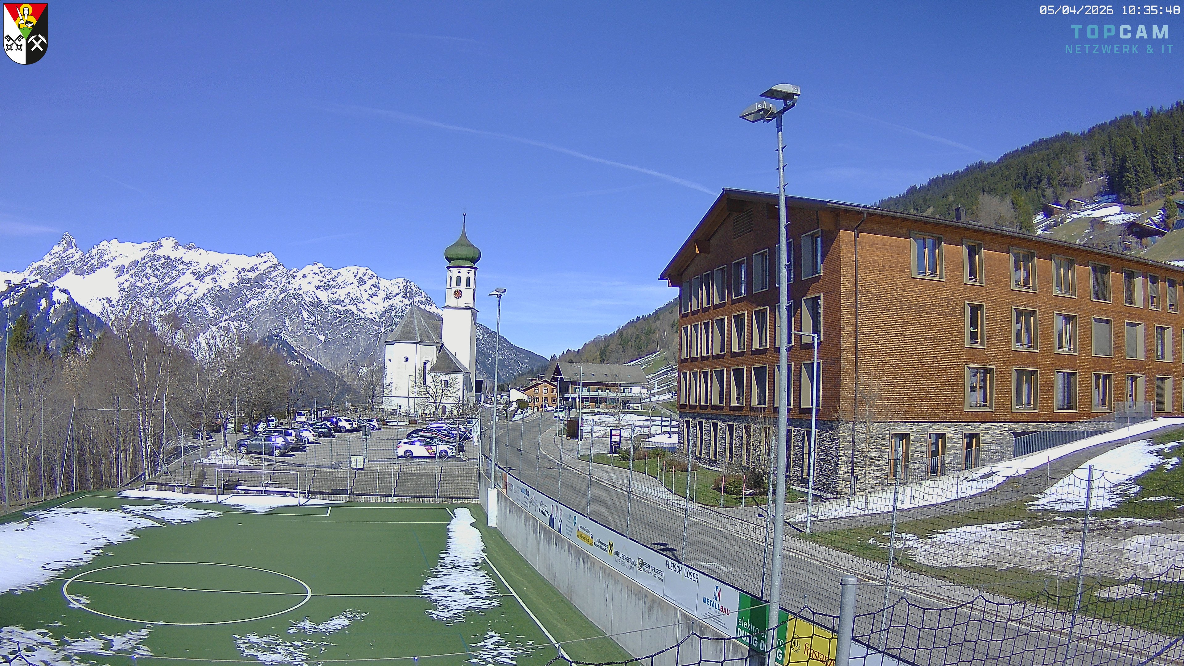 Archiv Foto Webcam Bartholomäberg - Kirche St. Bartholomäus