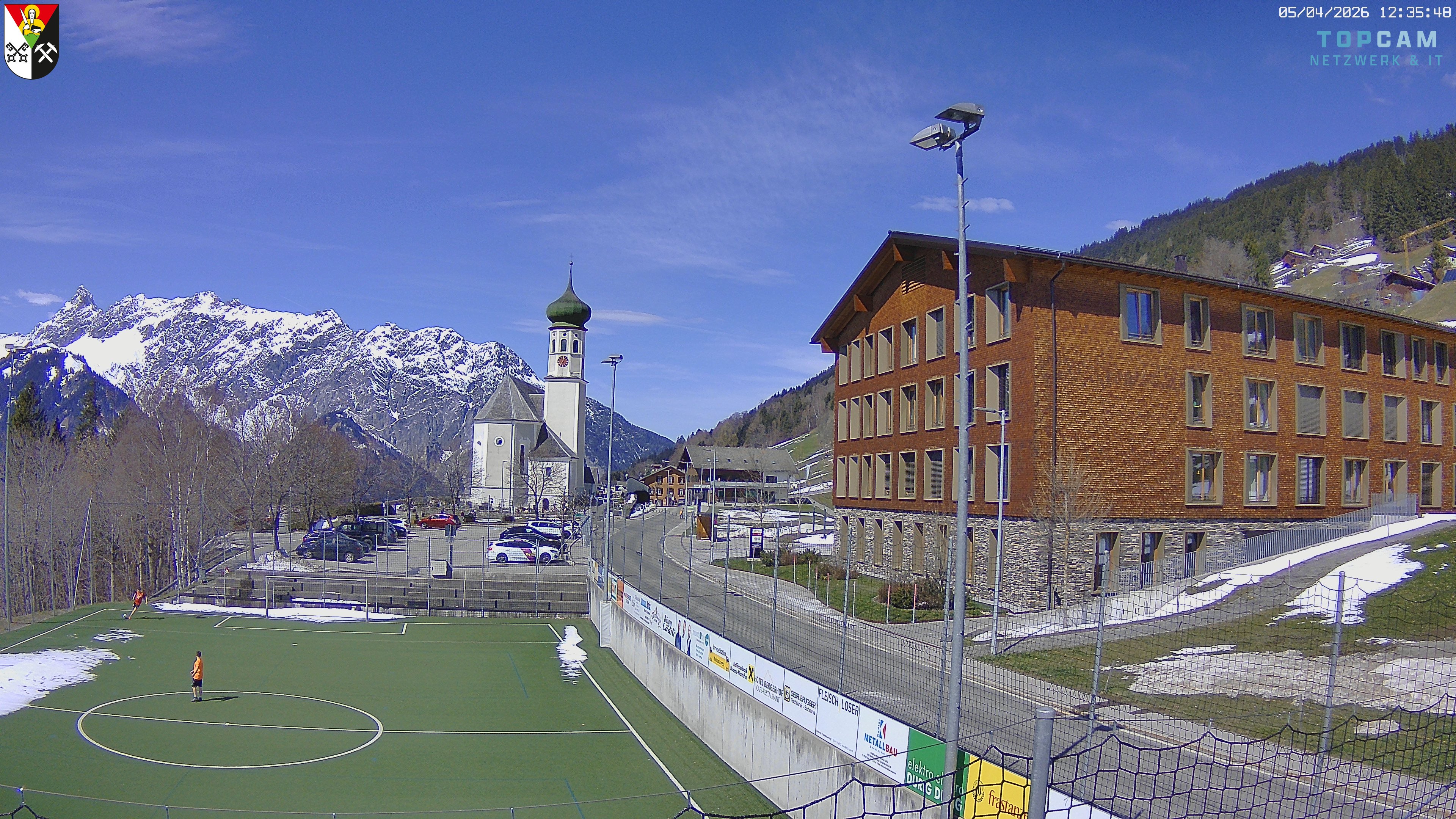 Archiv Foto Webcam Bartholomäberg - Kirche St. Bartholomäus