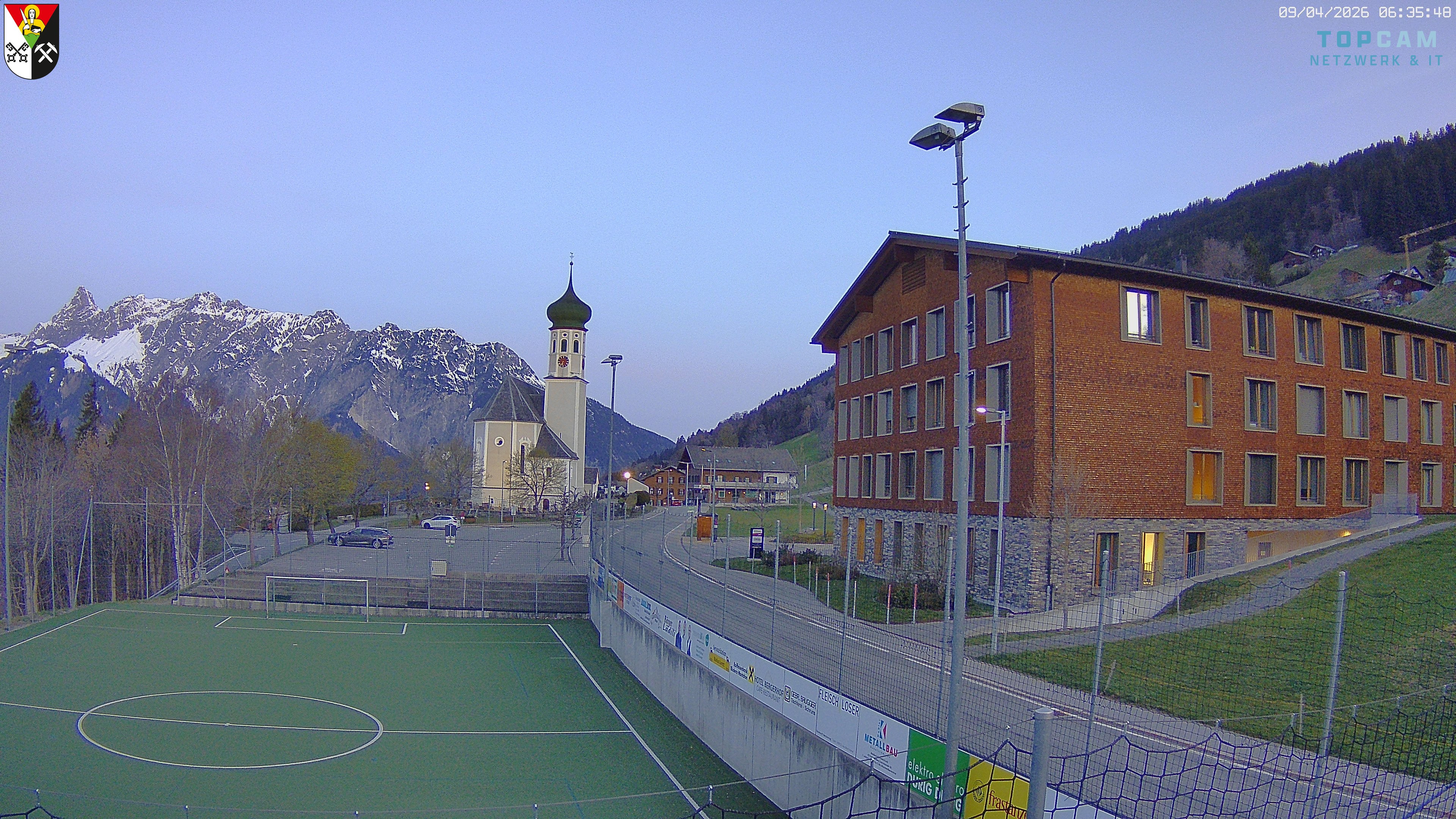 Archiv Foto Webcam Bartholomäberg - Kirche St. Bartholomäus