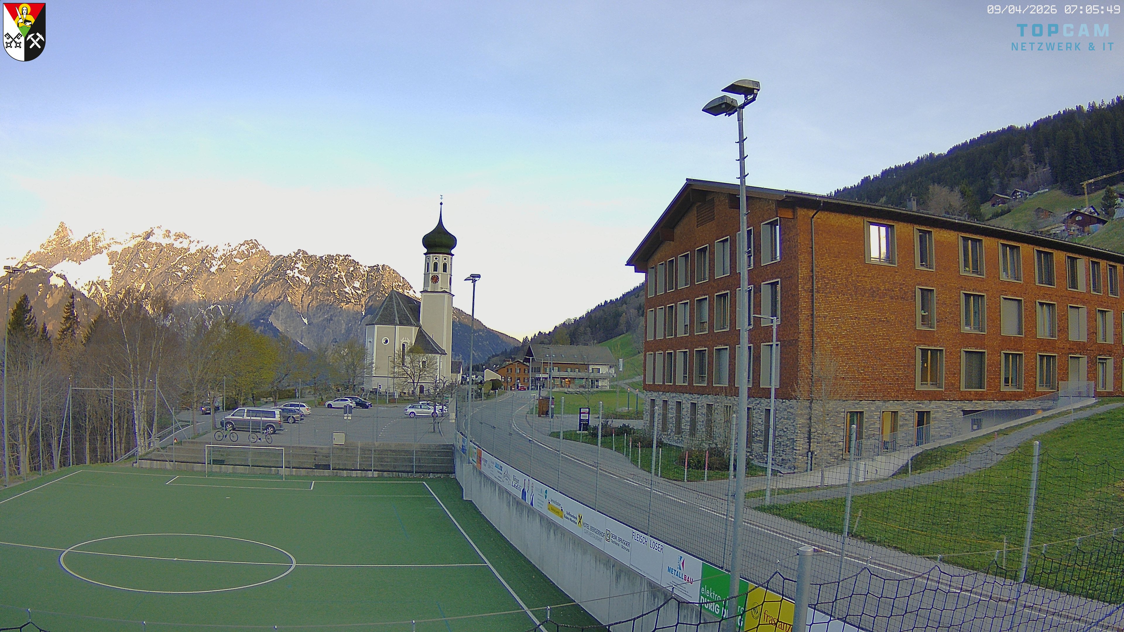 Archiv Foto Webcam Bartholomäberg - Kirche St. Bartholomäus