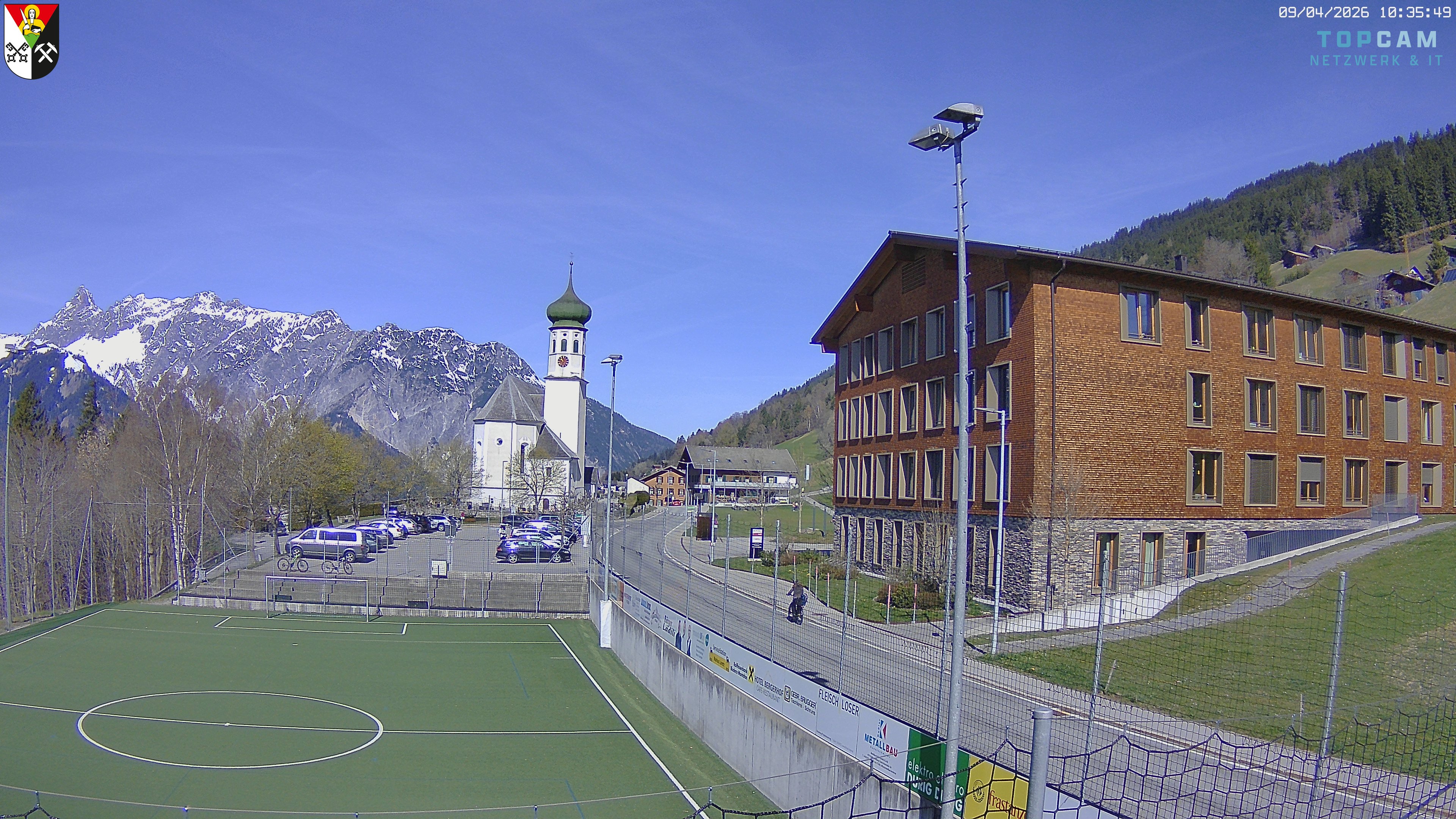 Archiv Foto Webcam Bartholomäberg - Kirche St. Bartholomäus