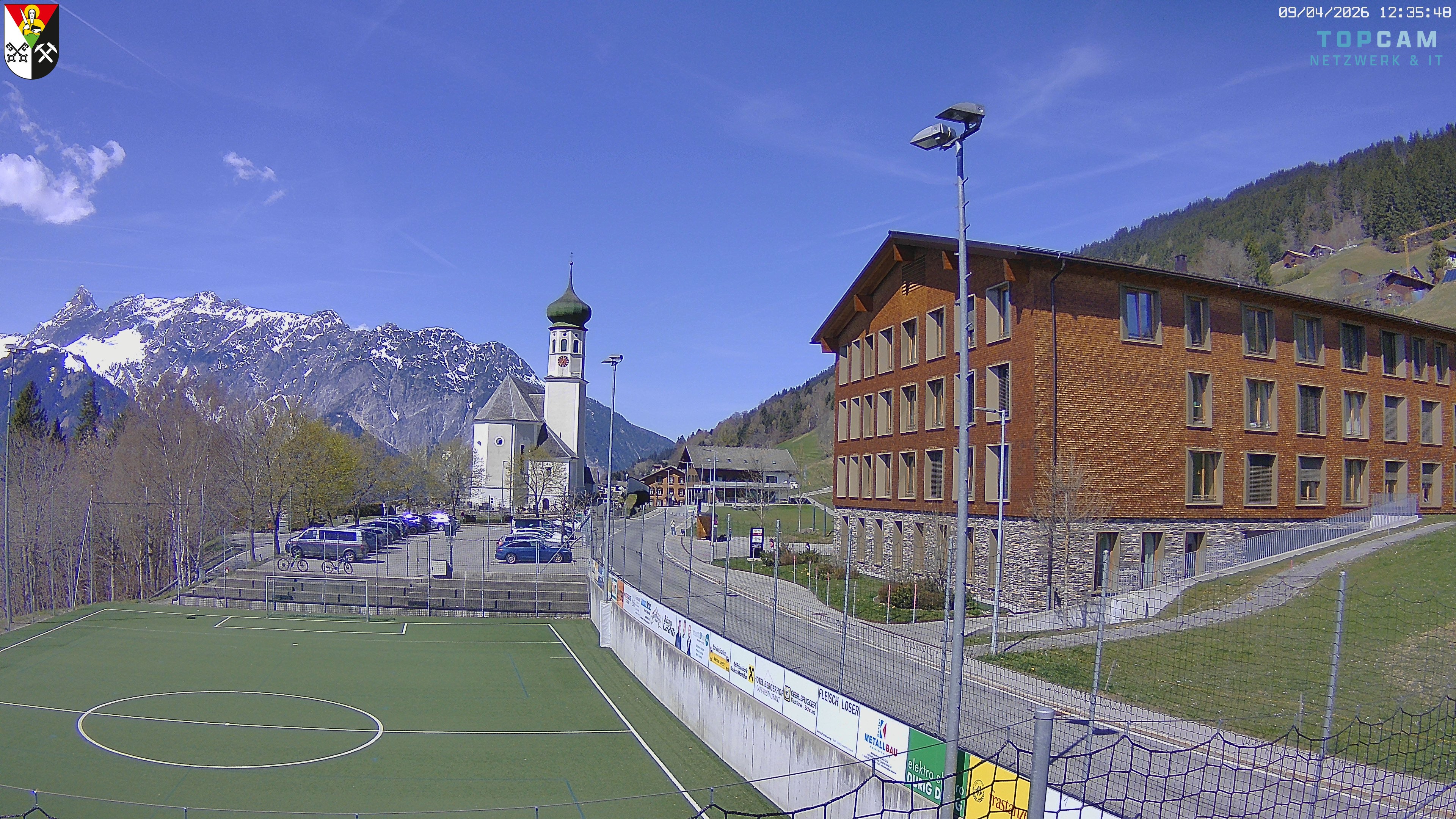 Archiv Foto Webcam Bartholomäberg - Kirche St. Bartholomäus