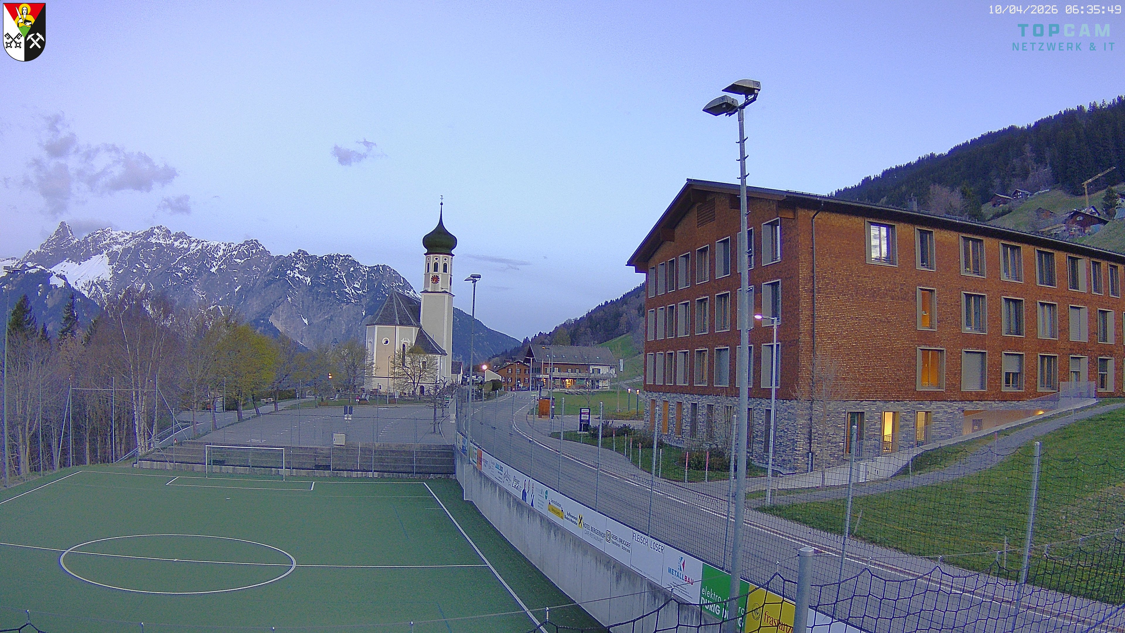 Archiv Foto Webcam Bartholomäberg - Kirche St. Bartholomäus