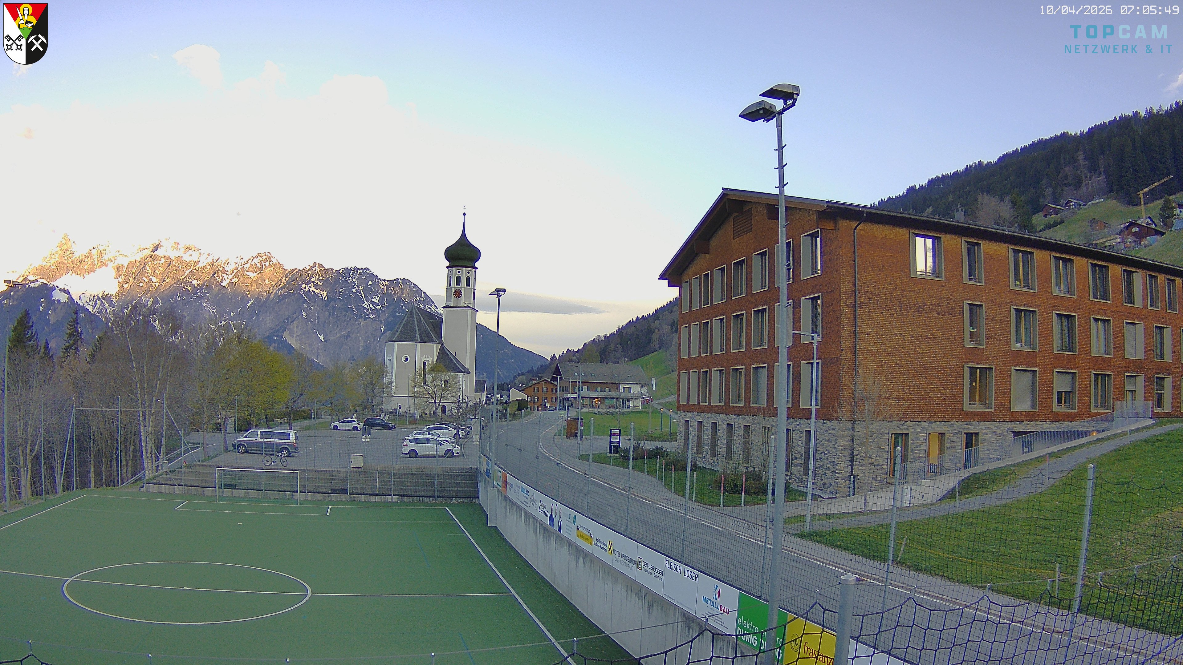 Archiv Foto Webcam Bartholomäberg - Kirche St. Bartholomäus