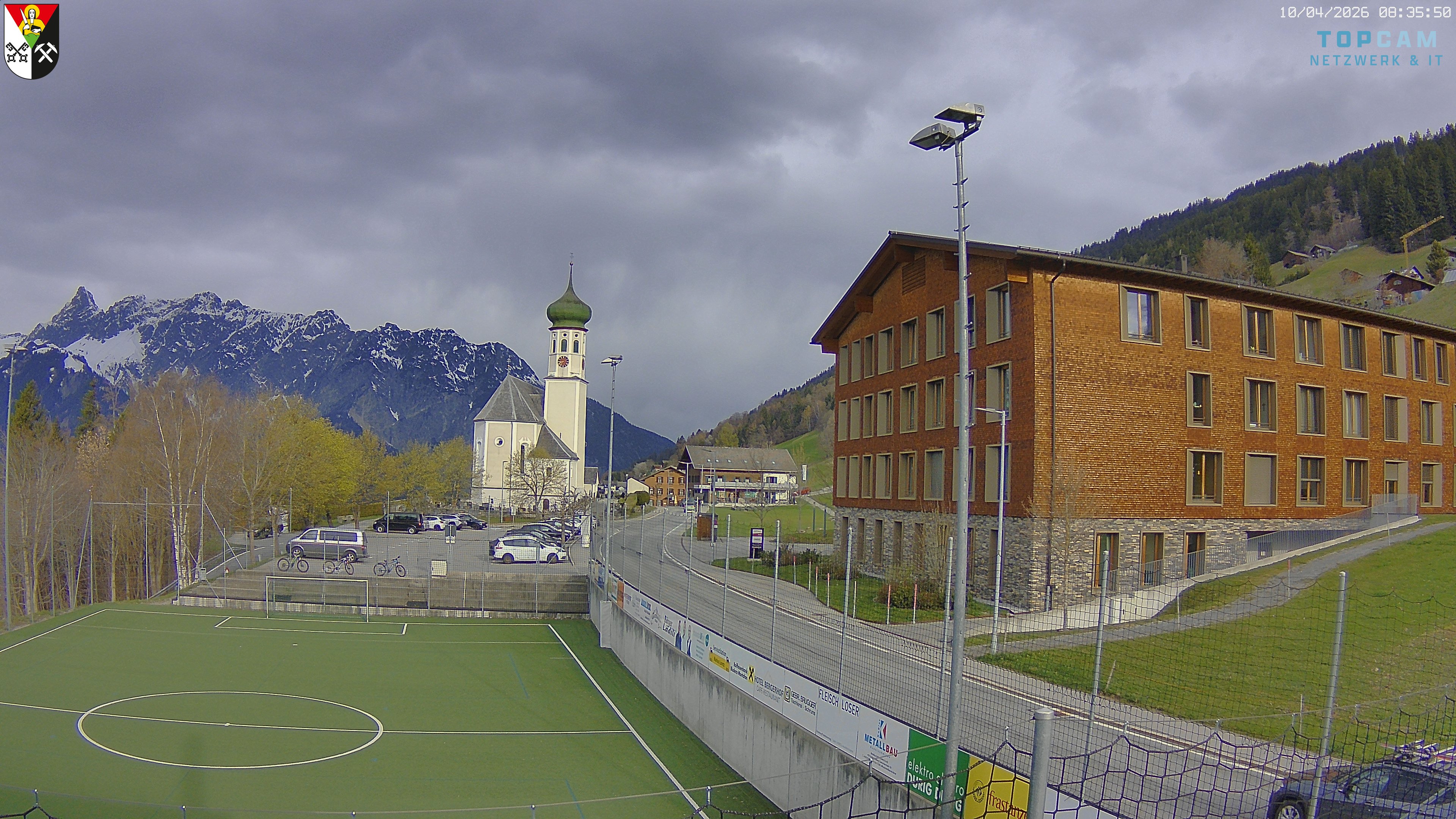 Archiv Foto Webcam Bartholomäberg - Kirche St. Bartholomäus