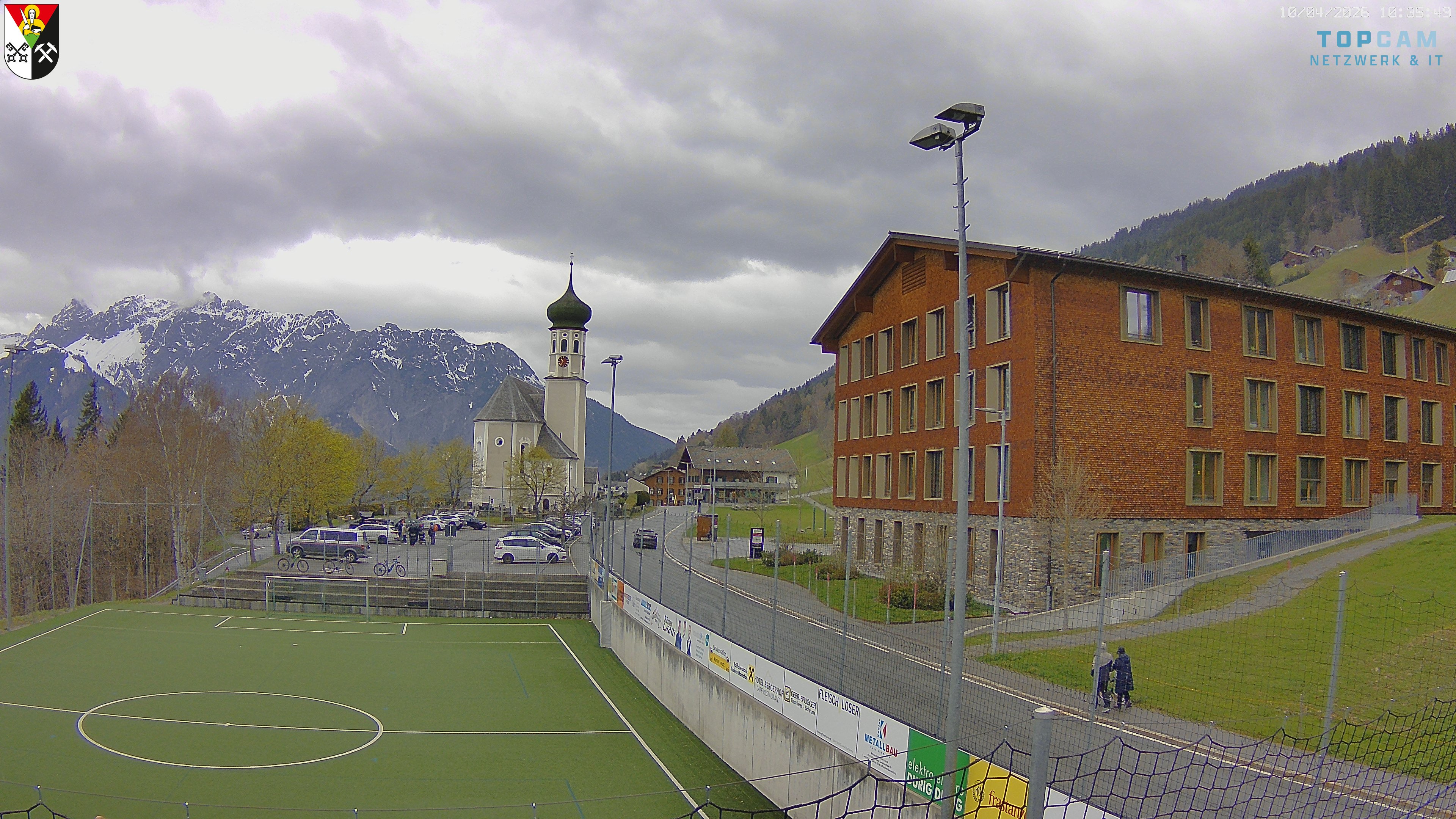 Archiv Foto Webcam Bartholomäberg - Kirche St. Bartholomäus