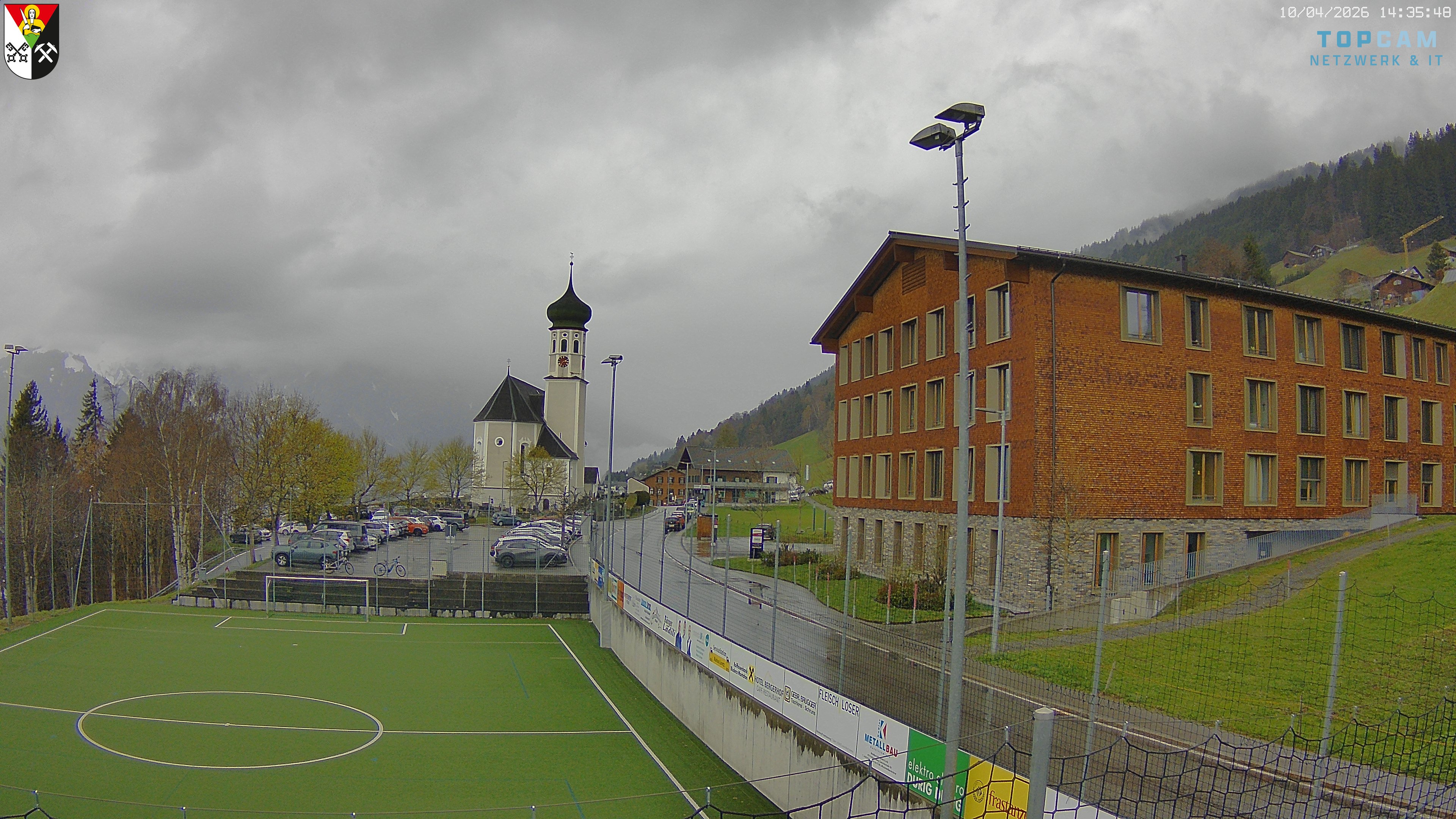 Archiv Foto Webcam Bartholomäberg - Kirche St. Bartholomäus