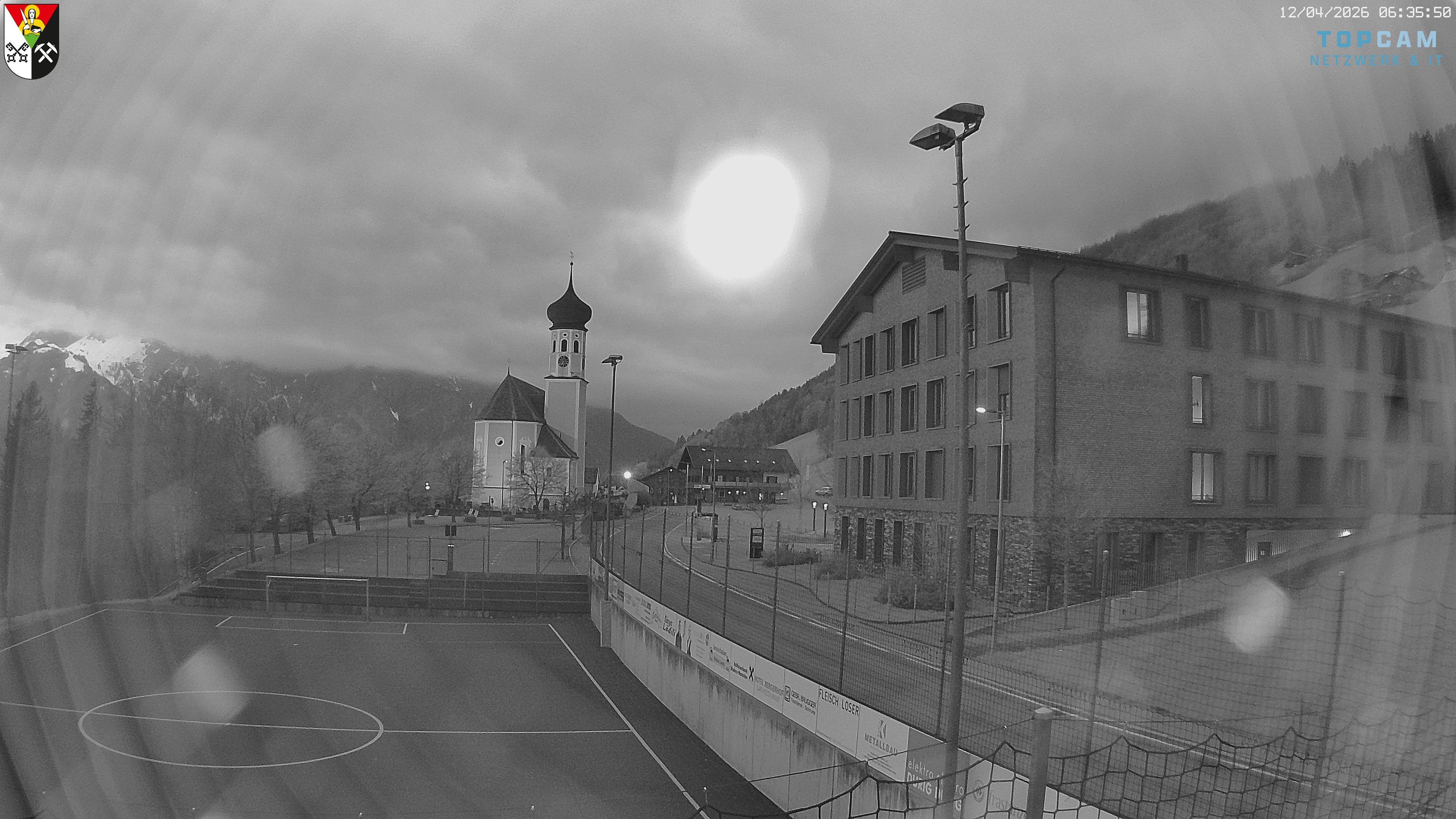 Archiv Foto Webcam Bartholomäberg - Kirche St. Bartholomäus