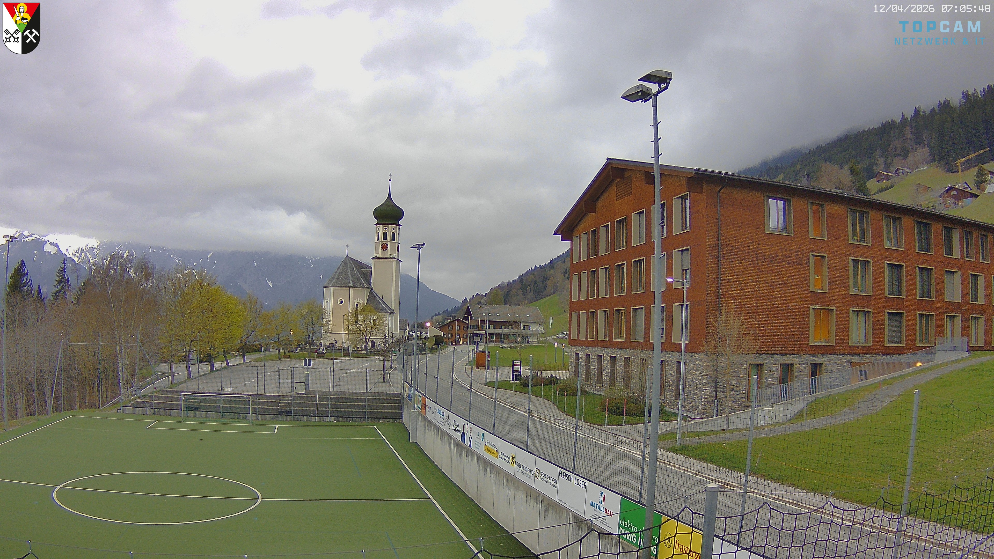 Archiv Foto Webcam Bartholomäberg - Kirche St. Bartholomäus