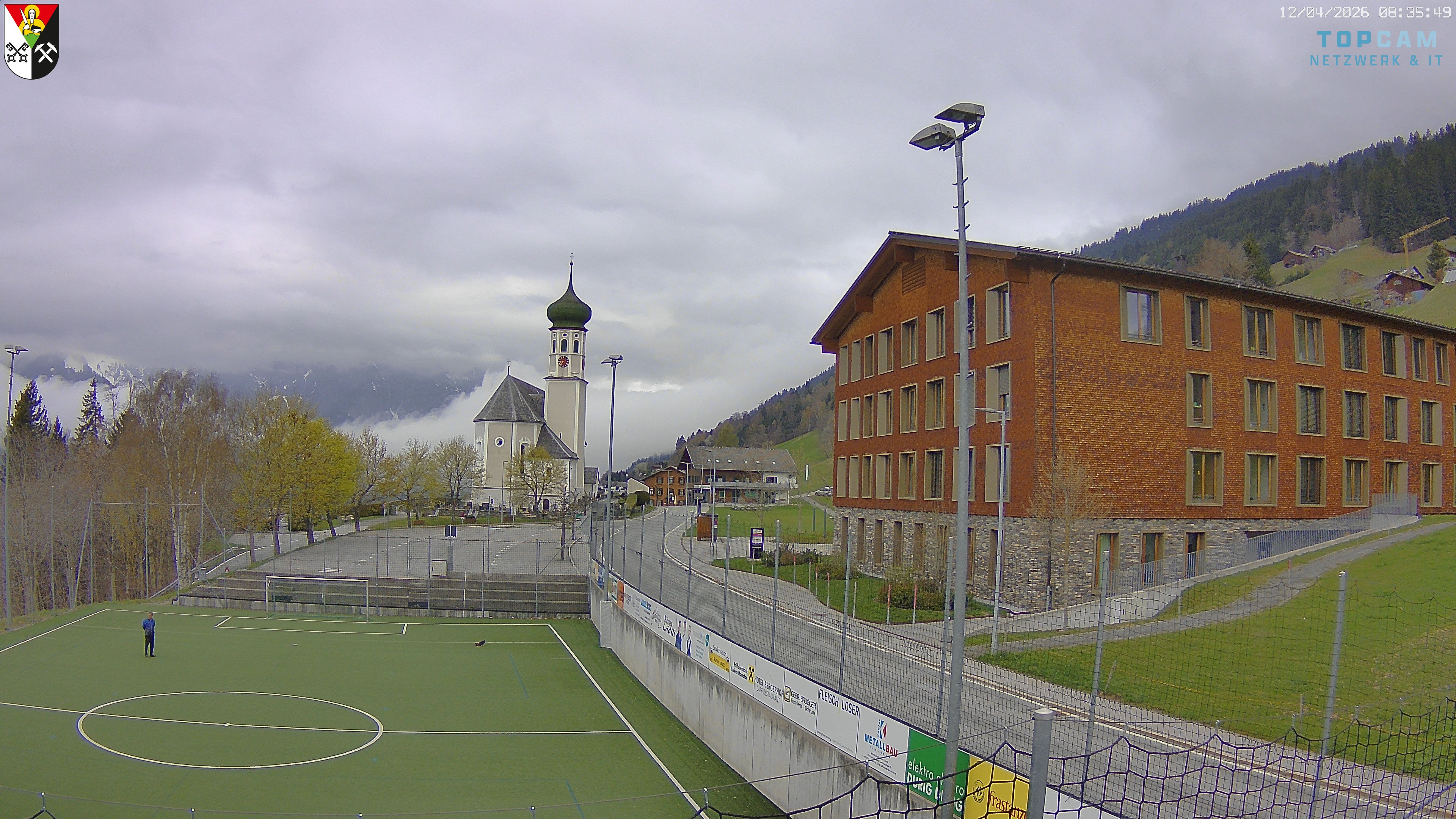 Archiv Foto Webcam Bartholomäberg - Kirche St. Bartholomäus