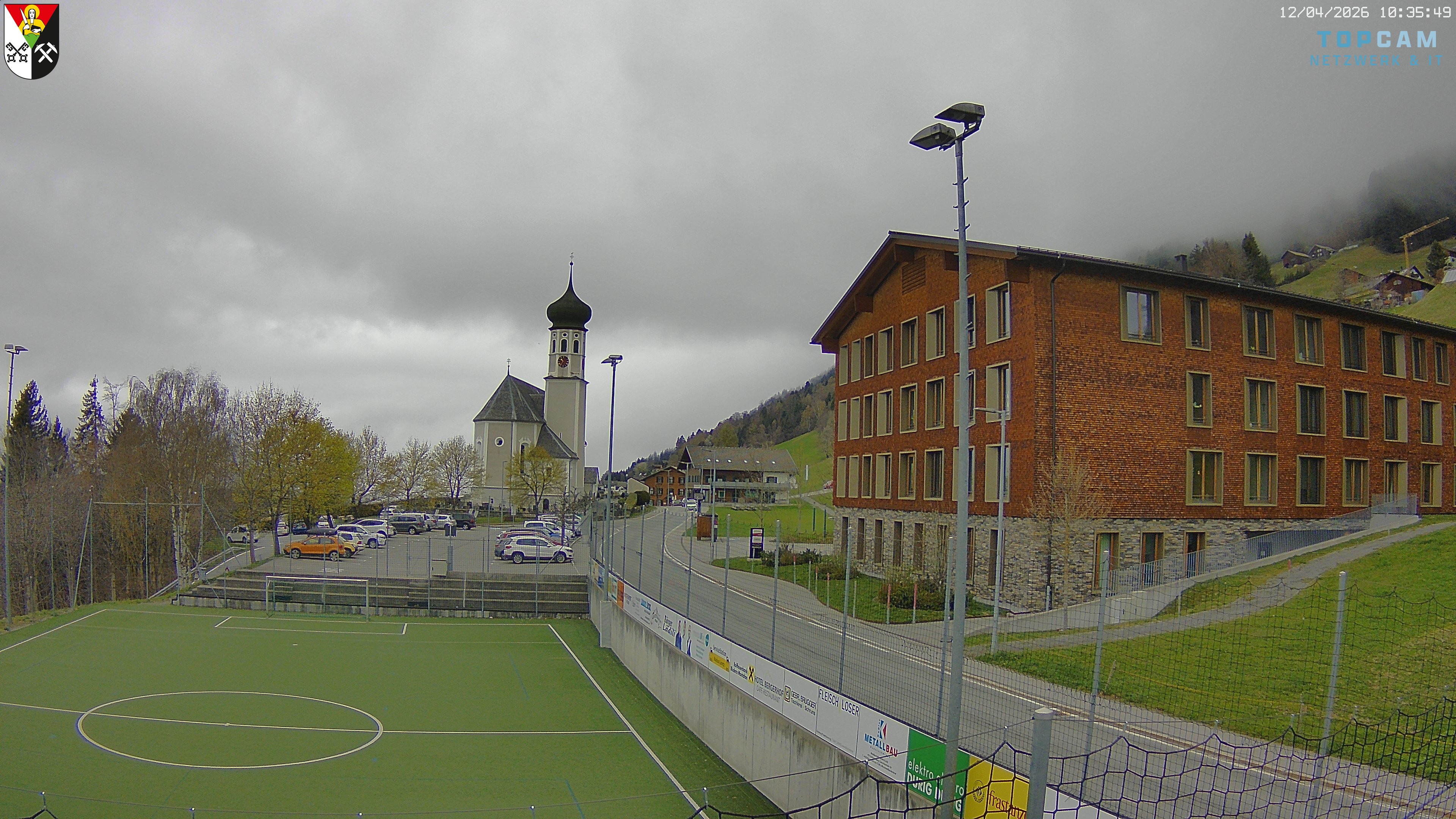 Archiv Foto Webcam Bartholomäberg - Kirche St. Bartholomäus